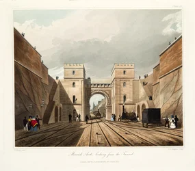 Arc mauresque, vu depuis le tunnel, publié en 1831